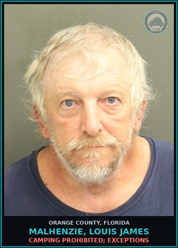 Booking mugshot of MALHENZIE, LOUIS JAMES in Orange County