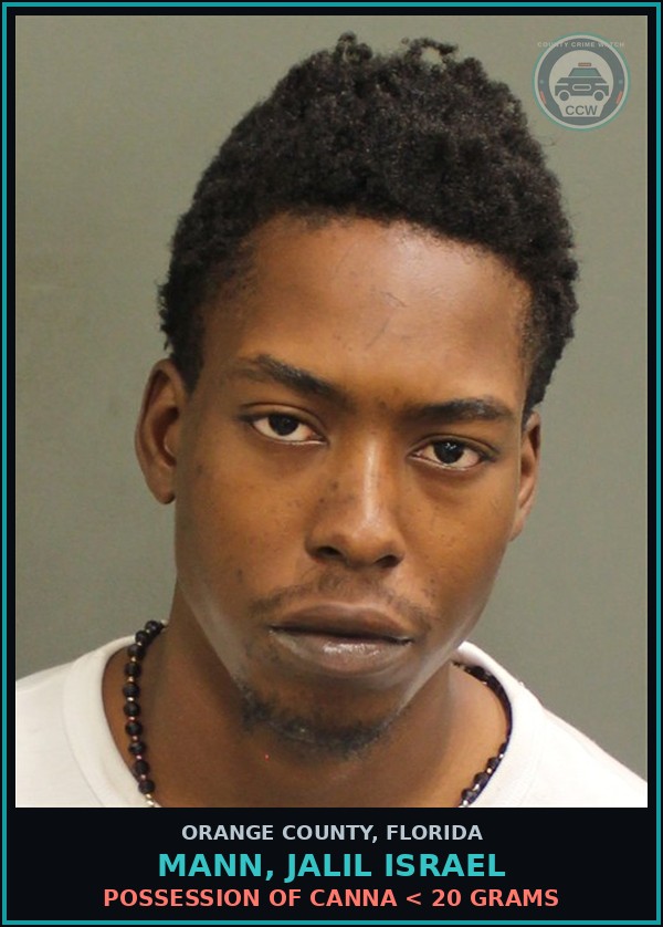 Booking mugshot of MANN, JALIL ISRAEL in Orange County
