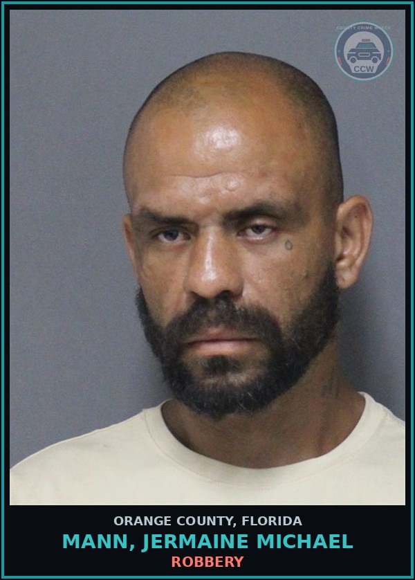 Booking mugshot of MANN, JERMAINE MICHAEL in Orange County