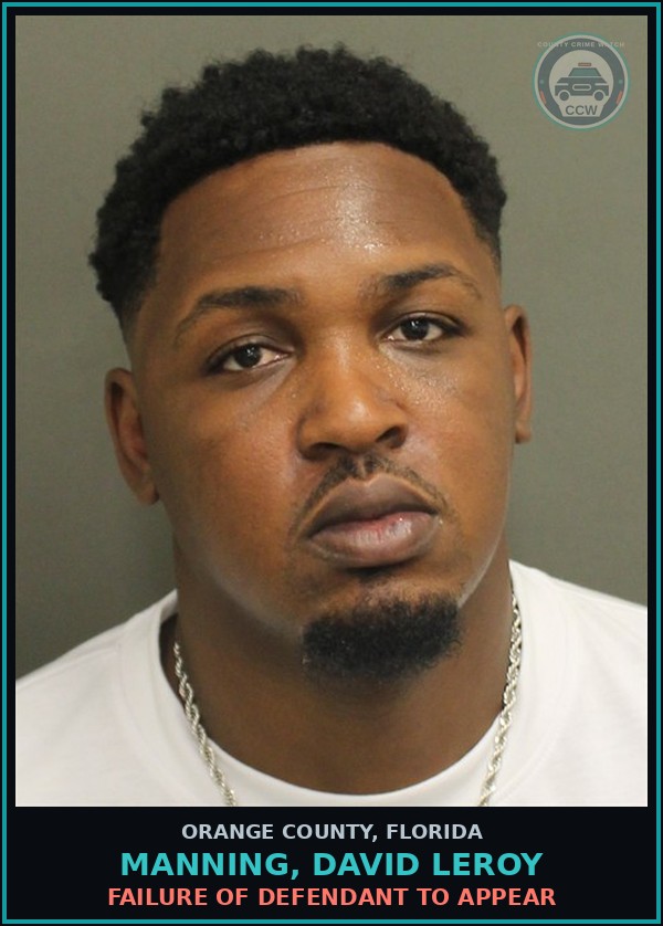 Booking mugshot of MANNING, DAVID LEROY in Orange County