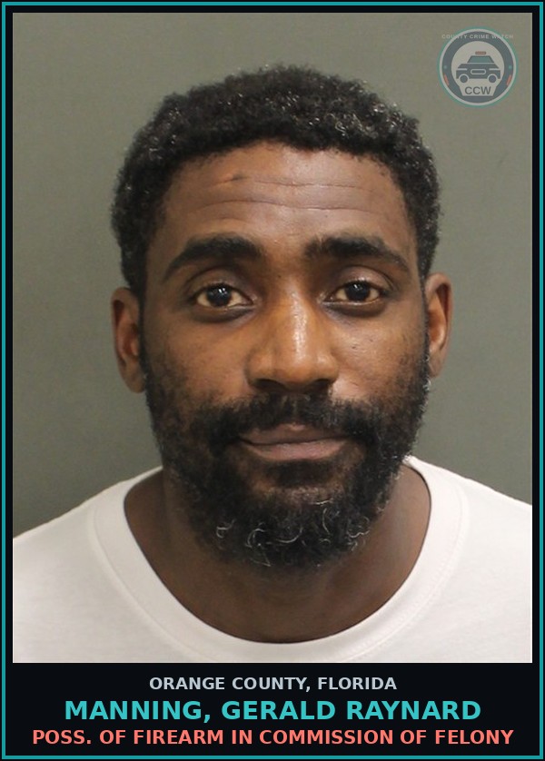 Booking mugshot of MANNING, GERALD RAYNARD in Orange County
