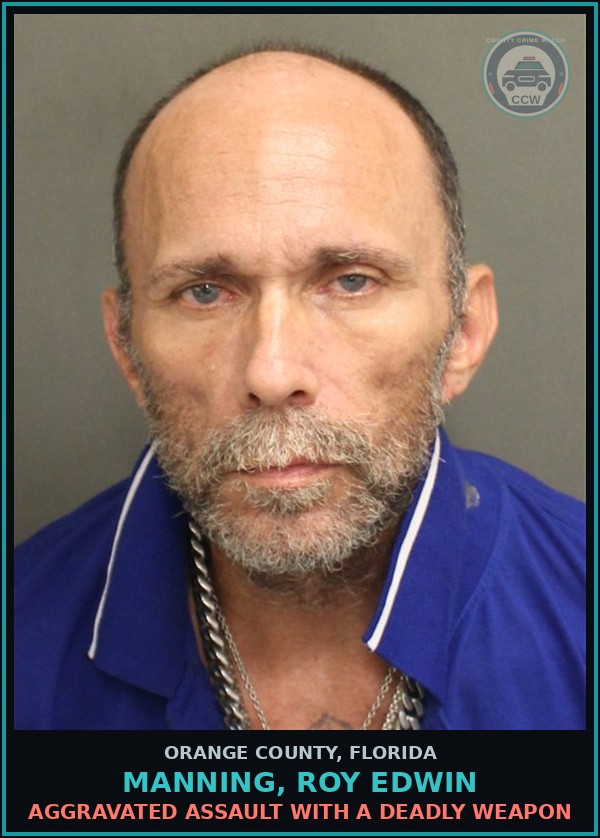 Booking mugshot of MANNING, ROY EDWIN in Orange County