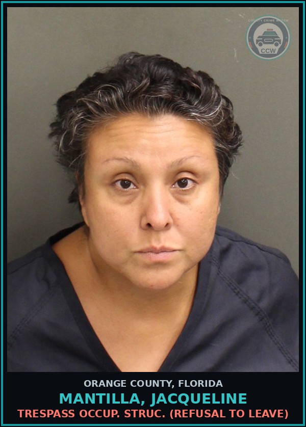 Booking mugshot of MANTILLA, JACQUELINE in Orange County
