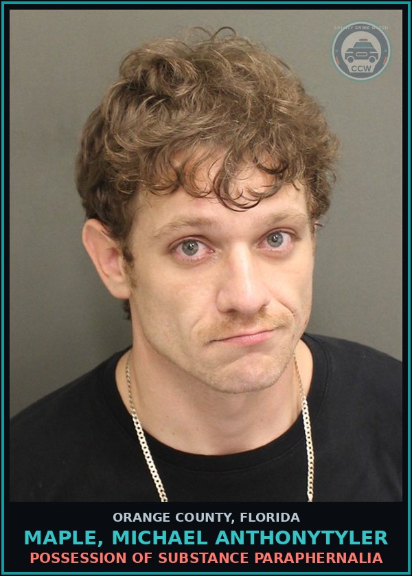 Booking mugshot of MAPLE, MICHAEL ANTHONYTYLER in Orange County