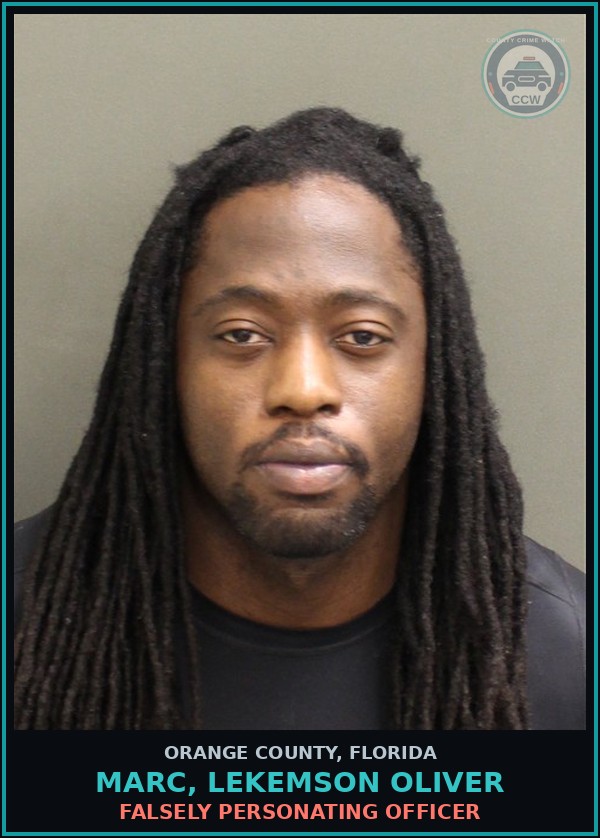 Booking mugshot of MARC, LEKEMSON OLIVER in Orange County