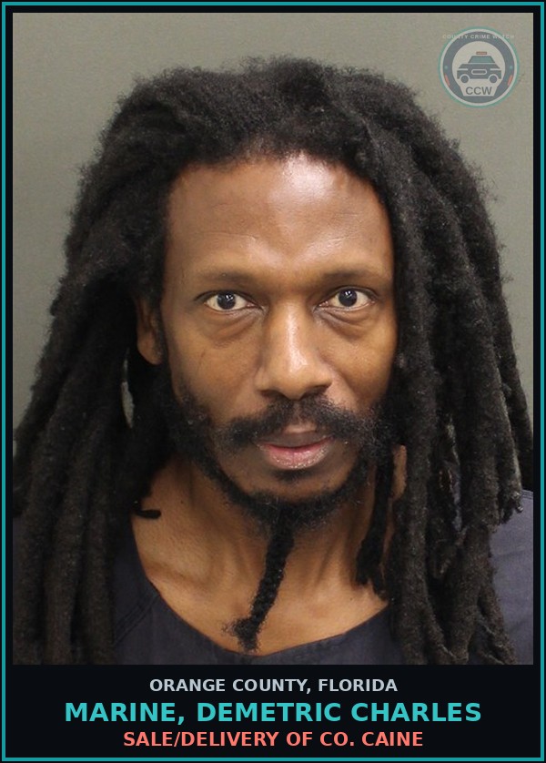 Booking mugshot of MARINE, DEMETRIC CHARLES in Orange County