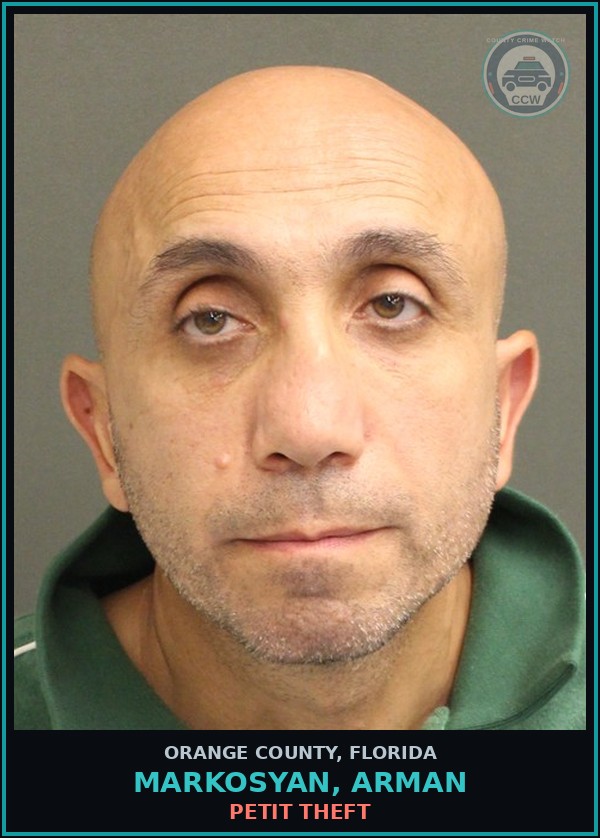 Booking mugshot of MARKOSYAN, ARMAN in Orange County