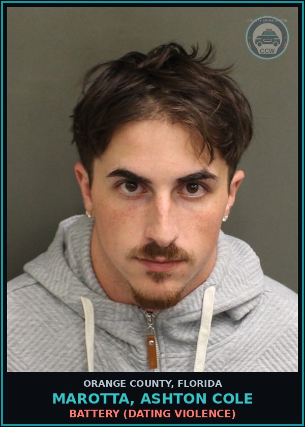 Booking mugshot of MAROTTA, ASHTON COLE in Orange County
