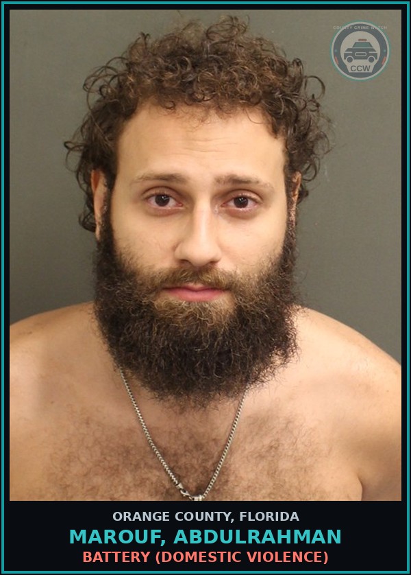 Booking mugshot of MAROUF, ABDULRAHMAN in Orange County