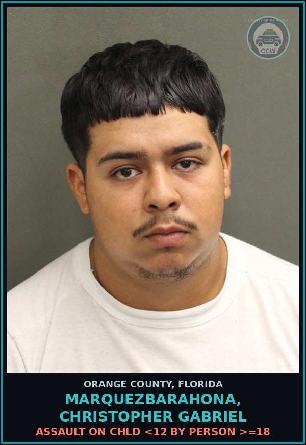 Booking mugshot of MARQUEZBARAHONA, CHRISTOPHER GABRIEL in Orange County