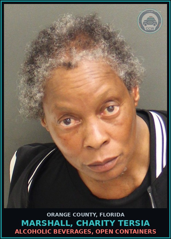 Booking mugshot of MARSHALL, CHARITY TERSIA in Orange County