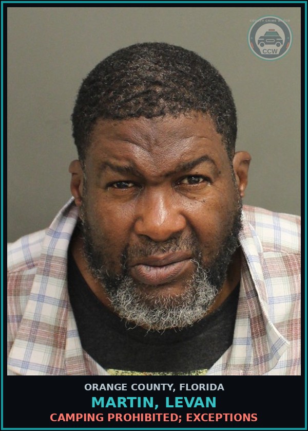Booking mugshot of MARTIN, LEVAN in Orange County