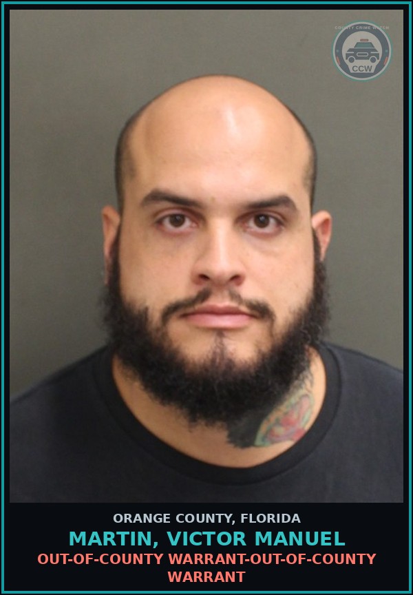 Booking mugshot of MARTIN, VICTOR MANUEL in Orange County