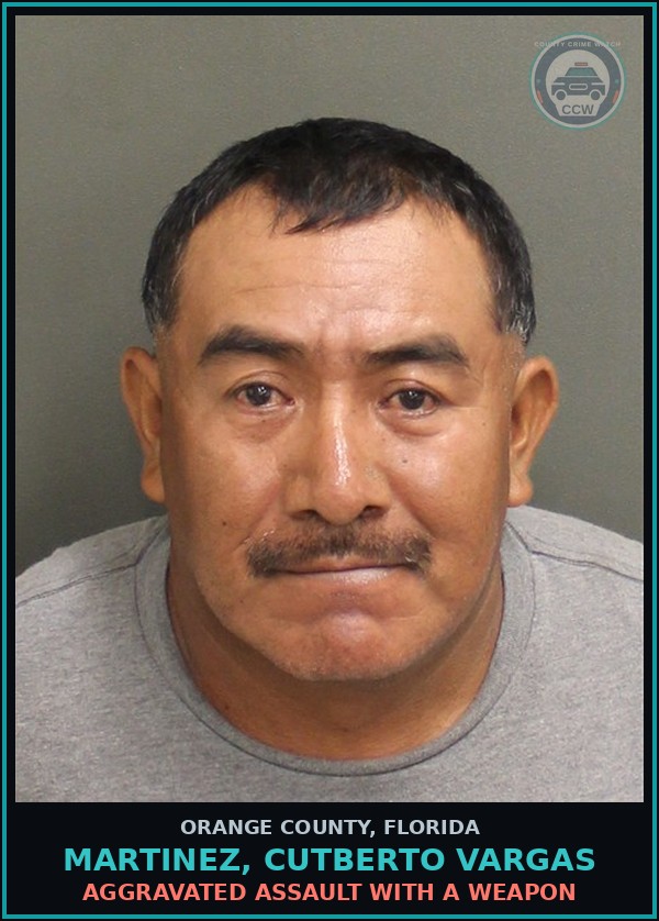 Booking mugshot of MARTINEZ, CUTBERTO VARGAS in Orange County
