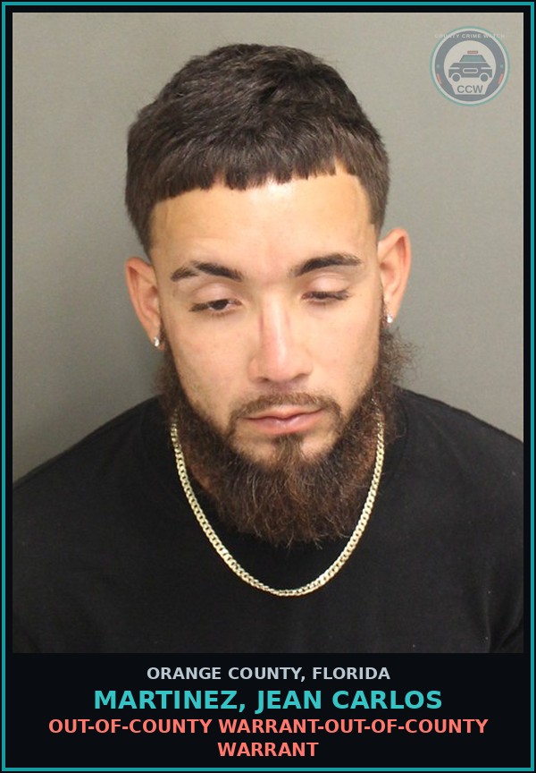 Booking mugshot of MARTINEZ, JEAN CARLOS in Orange County