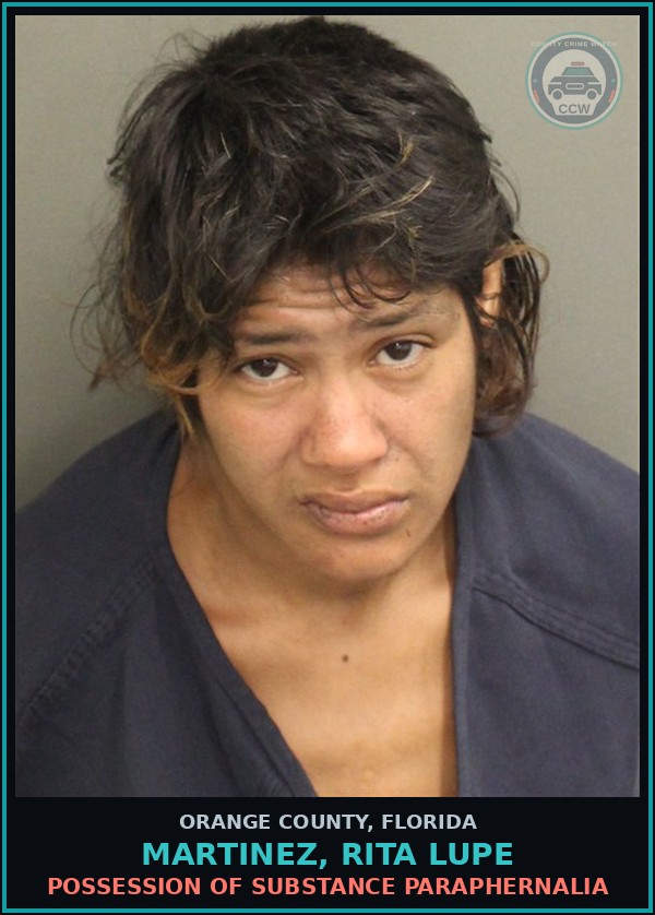 Booking mugshot of MARTINEZ, RITA LUPE in Orange County