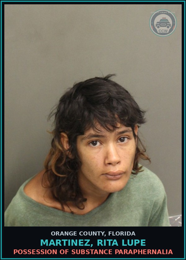 Booking mugshot of MARTINEZ, RITA LUPE in Orange County
