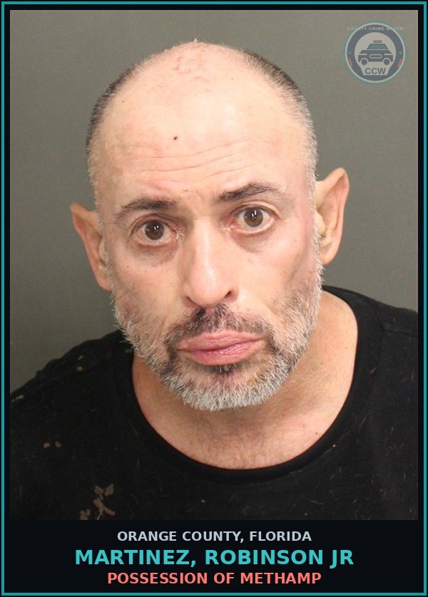 Booking mugshot of MARTINEZ, ROBINSON JR in Orange County