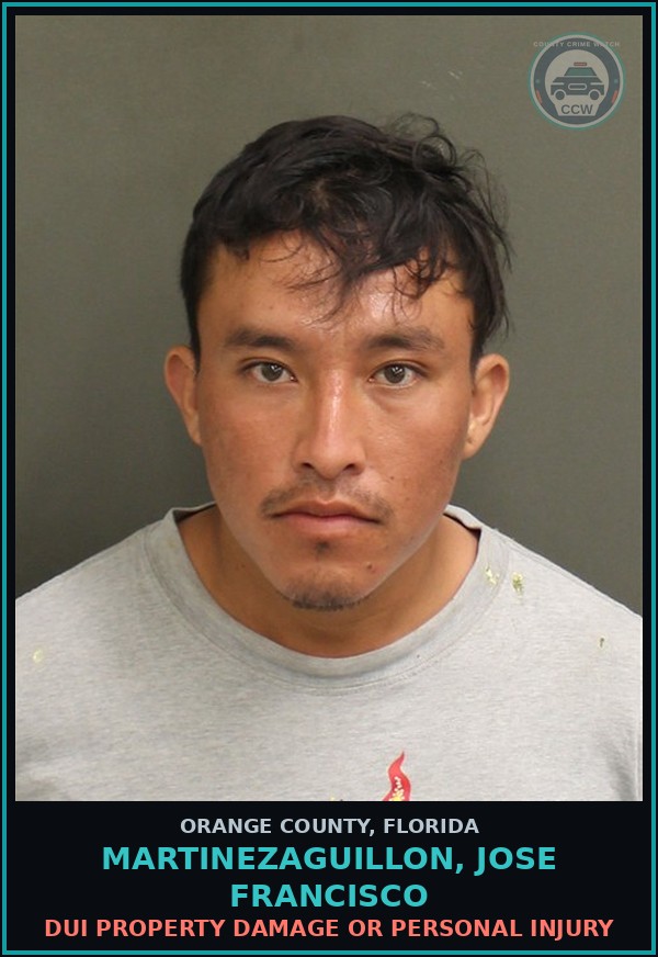 Booking mugshot of MARTINEZAGUILLON, JOSE FRANCISCO in Orange County