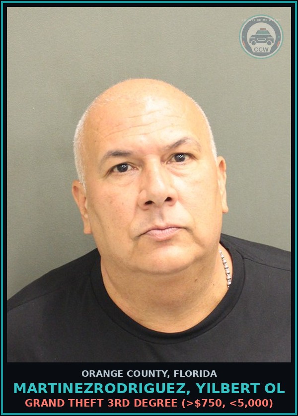 Booking mugshot of MARTINEZRODRIGUEZ, YILBERT OL in Orange County