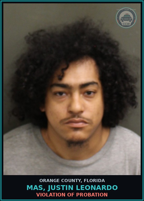 Booking mugshot of MAS, JUSTIN LEONARDO in Orange County