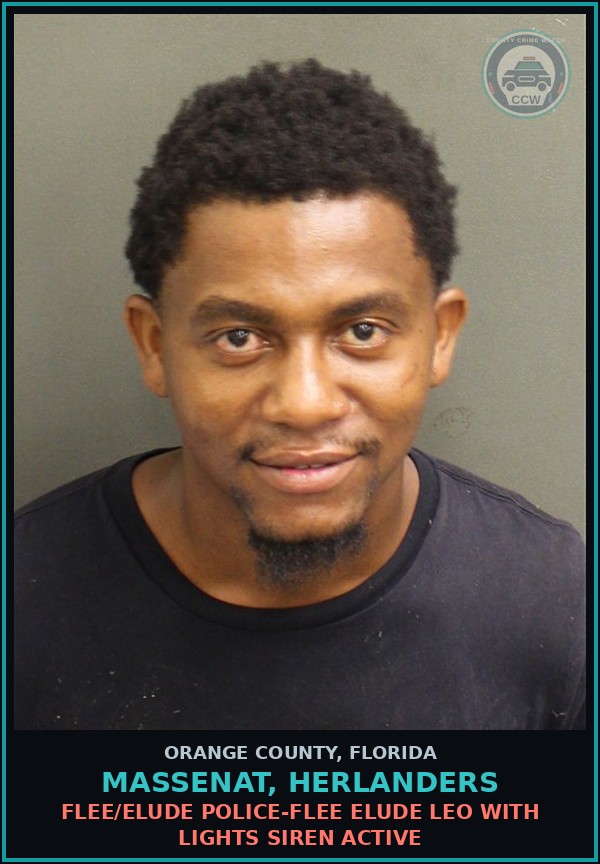 Booking mugshot of MASSENAT, HERLANDERS in Orange County