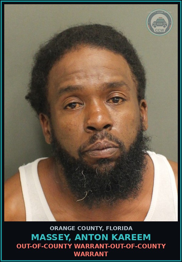 Booking mugshot of MASSEY, ANTON KAREEM in Orange County