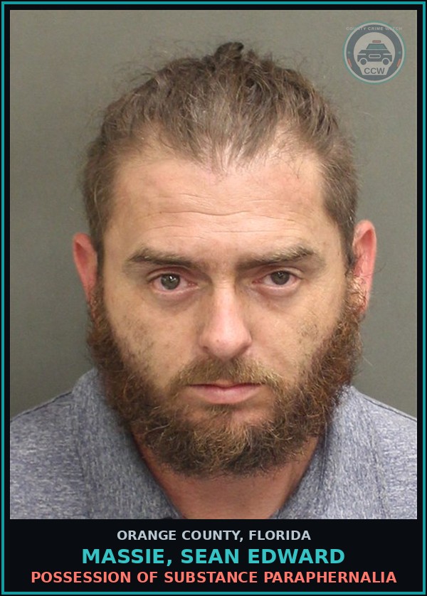 Booking mugshot of MASSIE, SEAN EDWARD in Orange County
