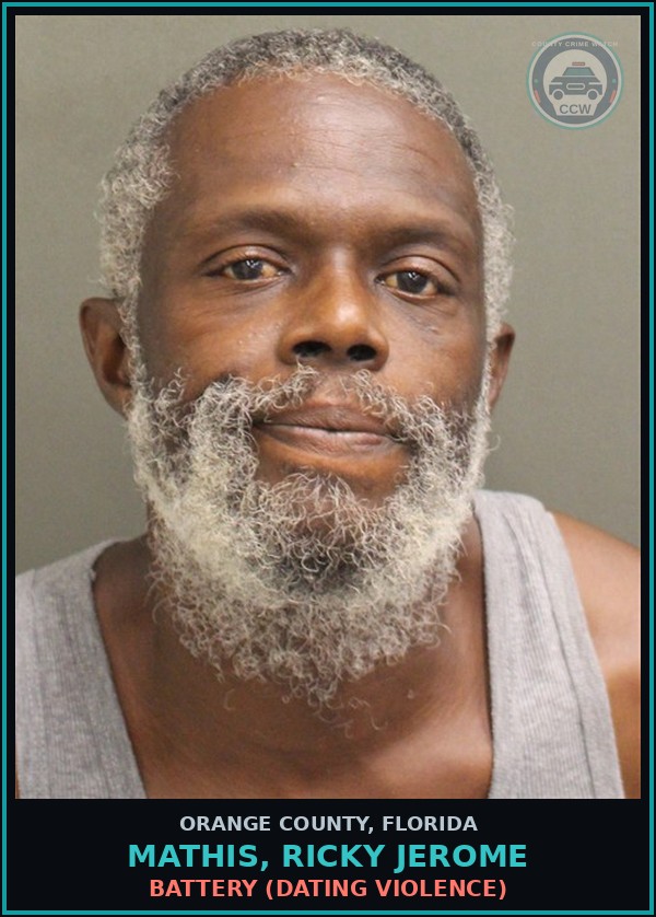 Booking mugshot of MATHIS, RICKY JEROME in Orange County