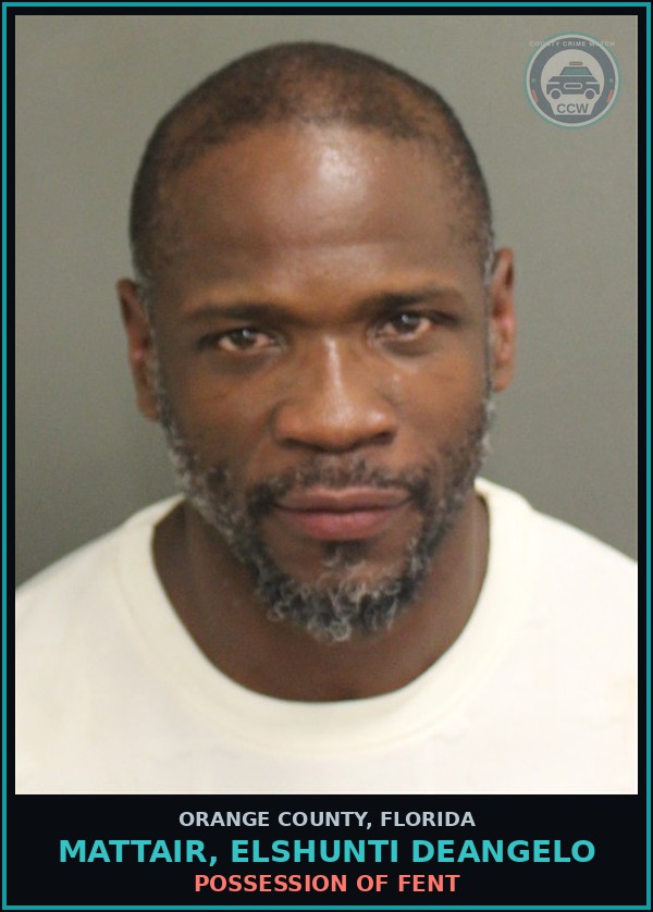 Booking mugshot of MATTAIR, ELSHUNTI DEANGELO in Orange County