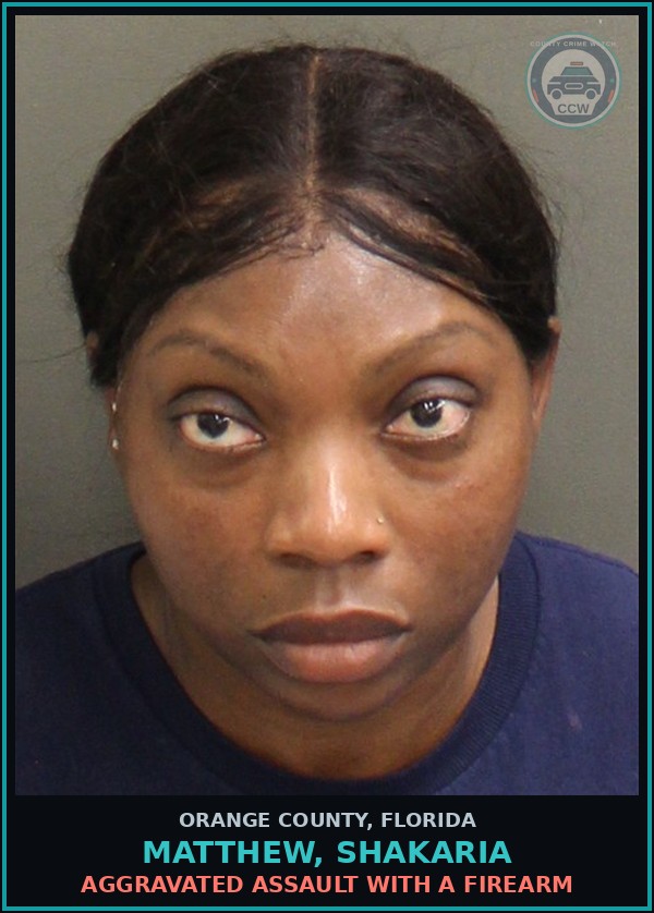 Booking mugshot of MATTHEW, SHAKARIA in Orange County
