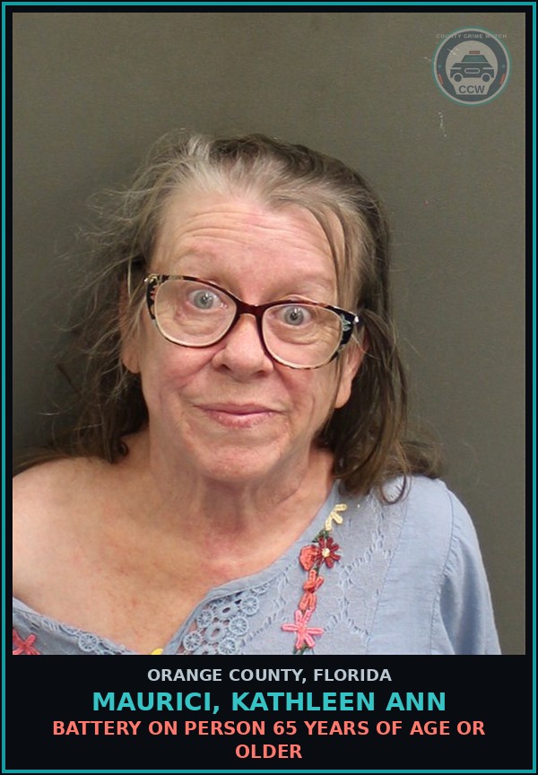 Booking mugshot of MAURICI, KATHLEEN ANN in Orange County