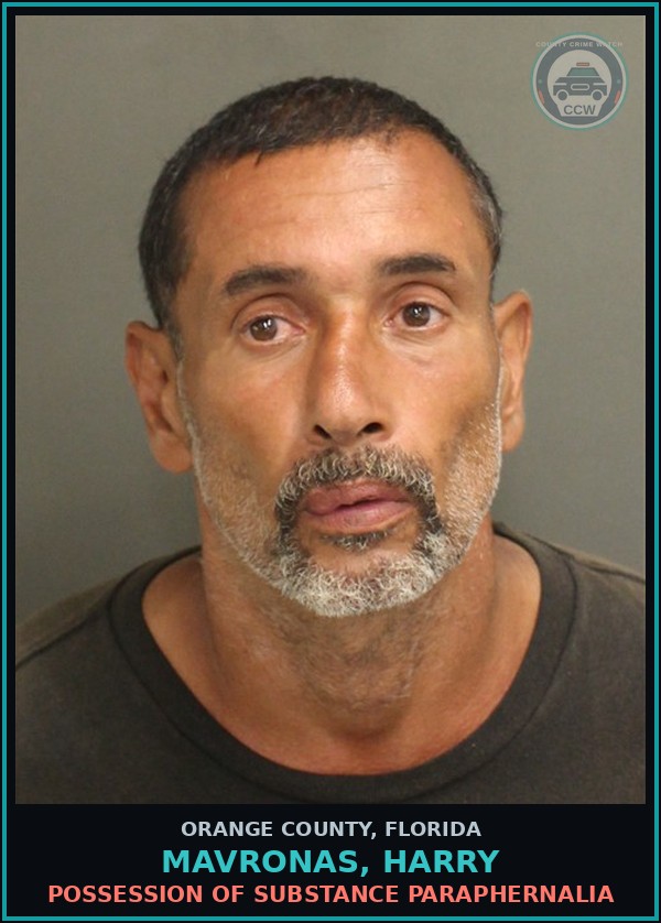 Booking mugshot of MAVRONAS, HARRY in Orange County