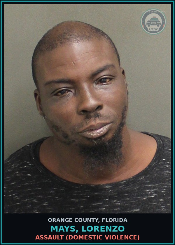 Booking mugshot of MAYS, LORENZO in Orange County
