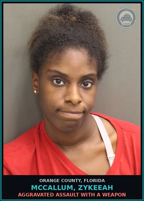 Booking mugshot of MCCALLUM, ZYKEEAH in Orange County