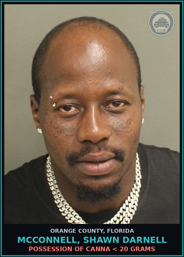 Booking mugshot of MCCONNELL, SHAWN DARNELL in Orange County