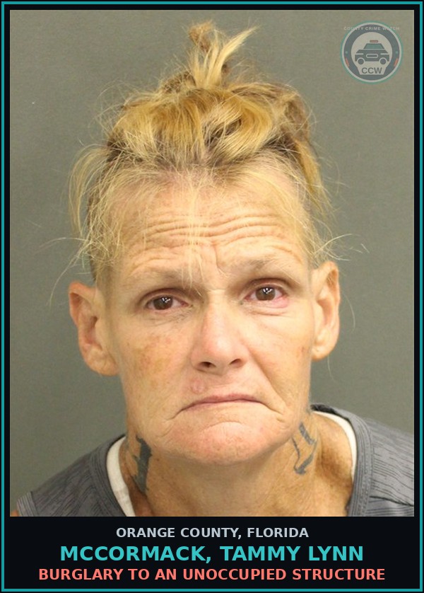 Booking mugshot of MCCORMACK, TAMMY LYNN in Orange County