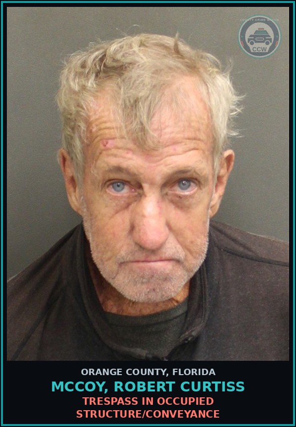Booking mugshot of MCCOY, ROBERT CURTISS in Orange County