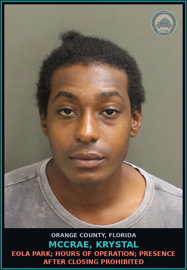 Booking mugshot of MCCRAE, KRYSTAL in Orange County