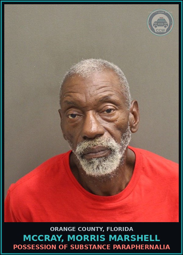 Booking mugshot of MCCRAY, MORRIS MARSHELL in Orange County