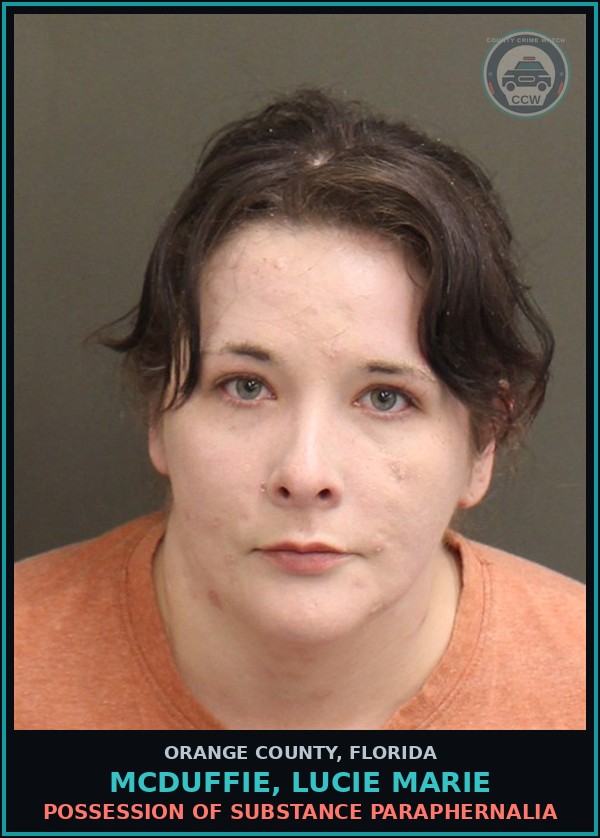 Booking mugshot of MCDUFFIE, LUCIE MARIE in Orange County