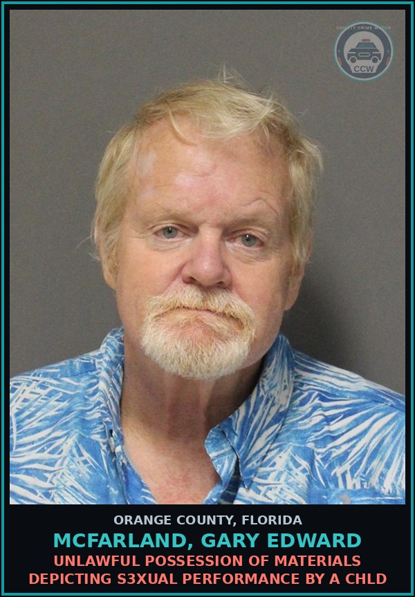 Booking mugshot of MCFARLAND, GARY EDWARD in Orange County