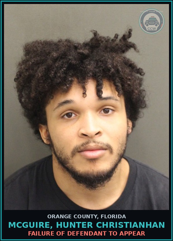 Booking mugshot of MCGUIRE, HUNTER CHRISTIANHAN in Orange County