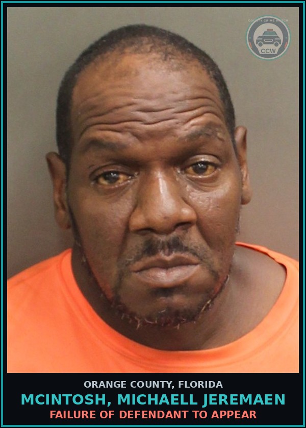 Booking mugshot of MCINTOSH, MICHAELL JEREMAEN in Orange County