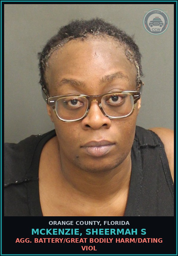 Booking mugshot of MCKENZIE, SHEERMAH S in Orange County