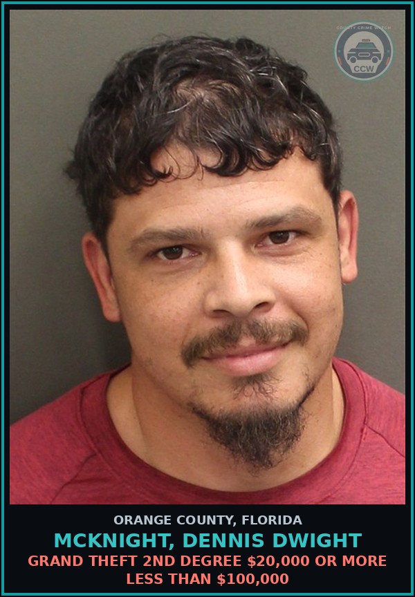 Booking mugshot of MCKNIGHT, DENNIS DWIGHT in Orange County