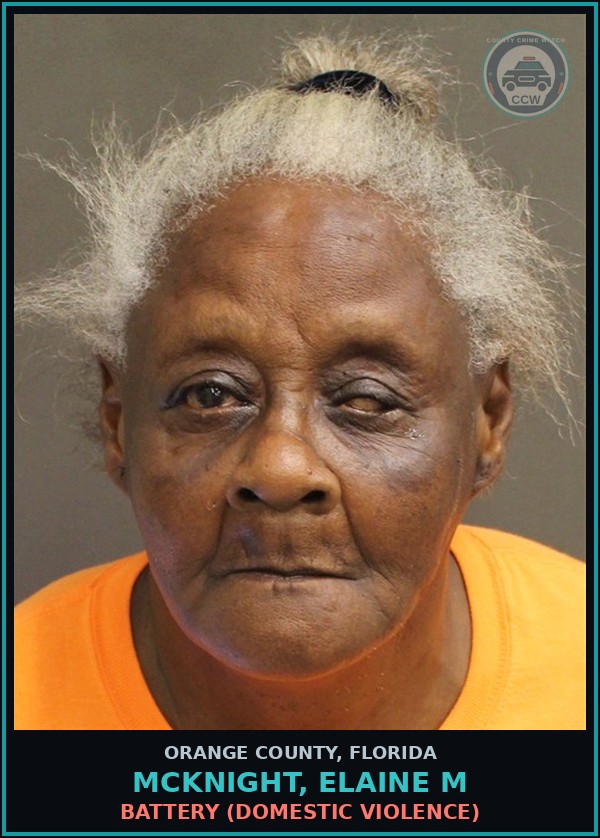 Booking mugshot of MCKNIGHT, ELAINE M in Orange County