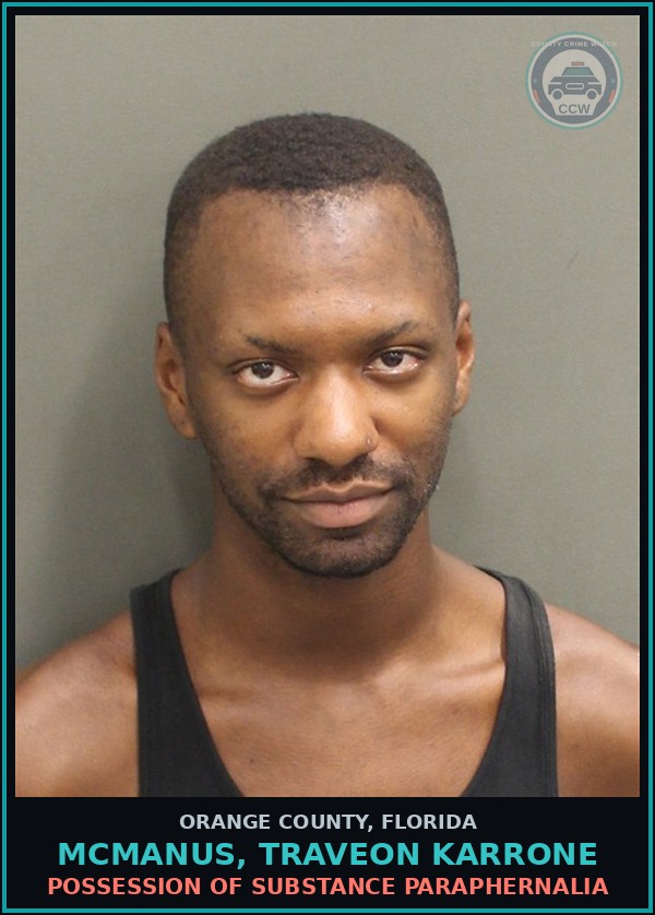 Booking mugshot of MCMANUS, TRAVEON KARRONE in Orange County