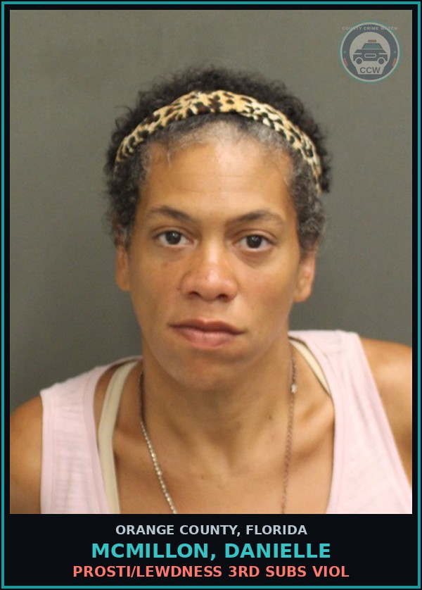 Booking mugshot of MCMILLON, DANIELLE in Orange County