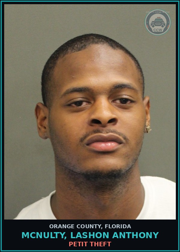 Booking mugshot of MCNULTY, LASHON ANTHONY in Orange County